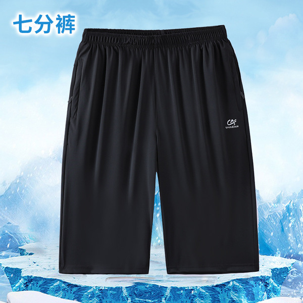 Summer silk elastic shorts