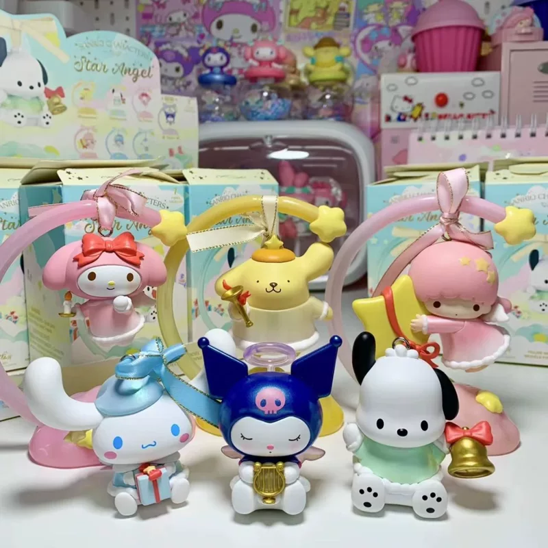 Miniso Sanrio Star Wish Angel Series, оригинальные стильные куклы в закрытой коробке, подарочные украшения