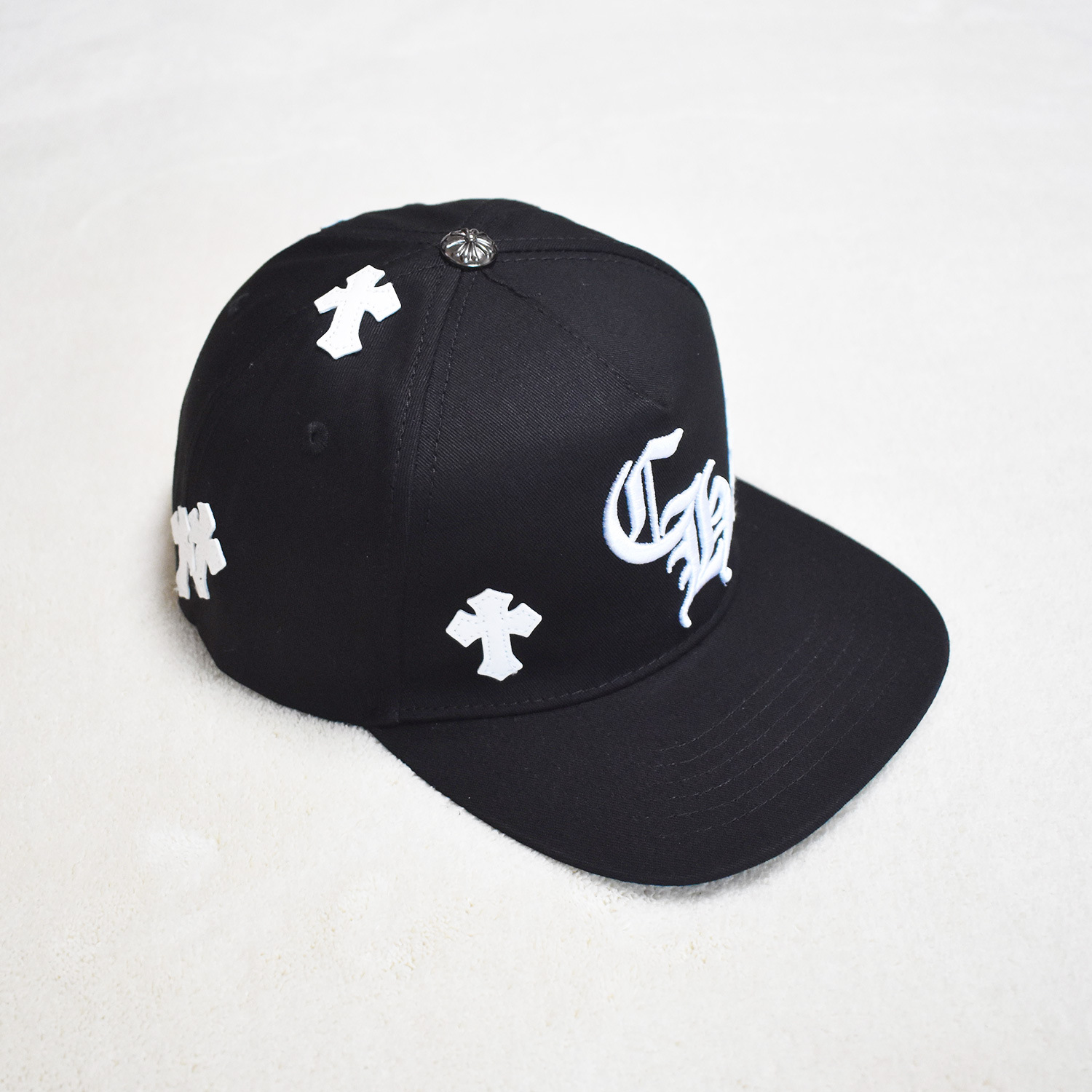 Europa y América marca de moda CHROME Corazón de plata sombrero de béisbol con insignia de cruz gorra de sol para hombres y mujeres