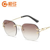 Retro marine metal trend sunglasses, European style