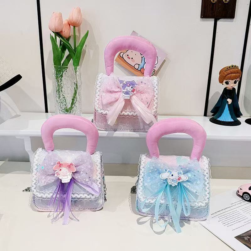 Bolso de niñas regalo de Año Nuevo bolso de hombro para niños 2025, nuevo estilo princesa bolso de mano extranjero gradiente versátil bolso de mochila