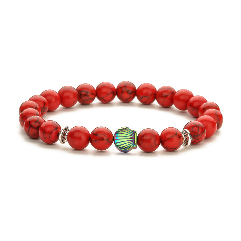 Pulsera de cuentas de ágata de piedra natural simple transfronteriza para hombres y mujeres