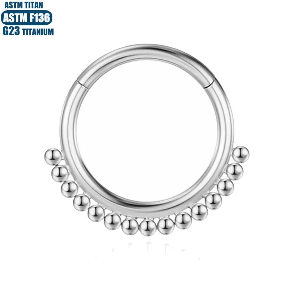 Labret piercing jewelry detail image