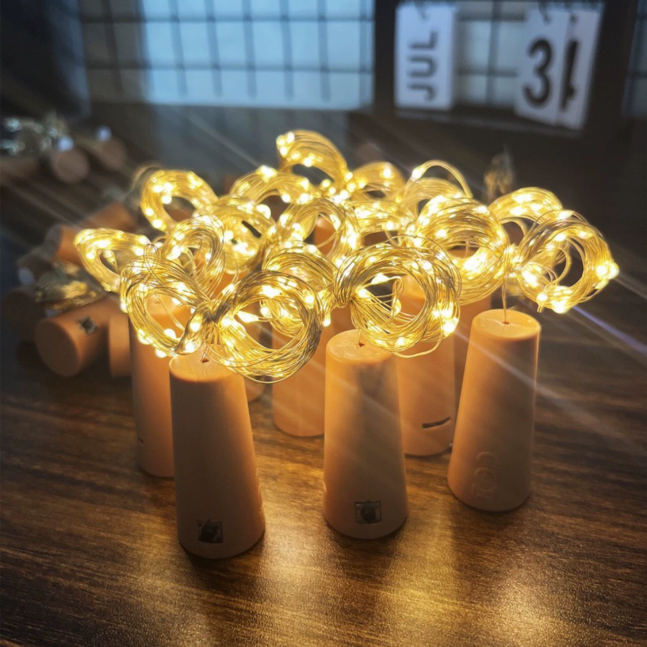 Пробка для бутылки с LED-медными огнями, прямые продажи с фабрики