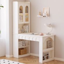 电脑书桌床头转角书架书柜一体收纳梳妆台小户型学生学习桌写字台