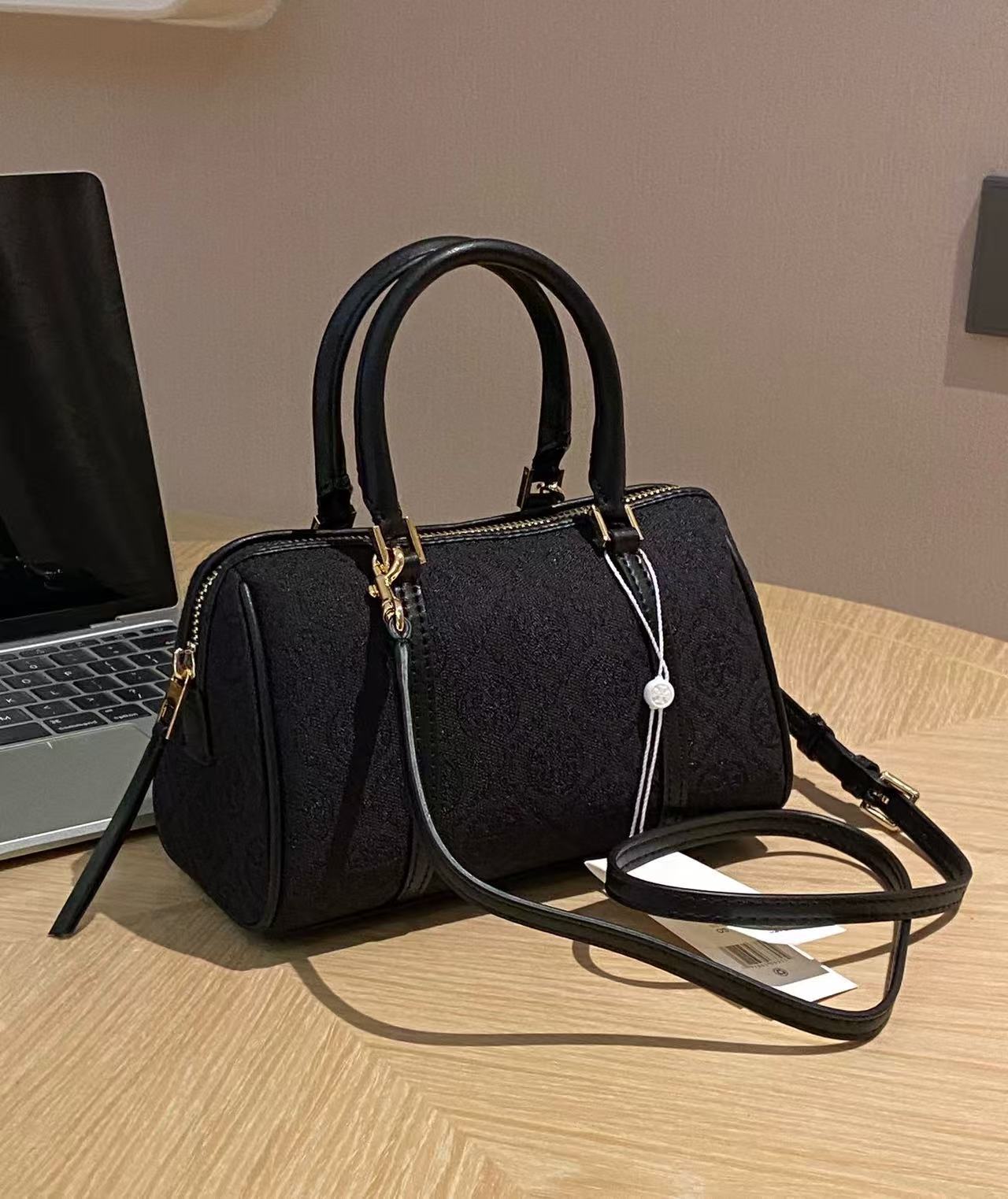 2025 TB New Boston Pillow Bag Classic Print Handheld Cowhide Crossbody Bag Fashion Versatile Shoulder Bag for Women - Thumbnail 7