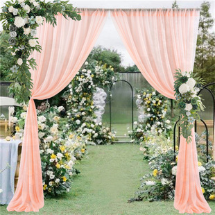 Background Cloth Cross-border Wedding Props Gauze Wedding Stage Decoration Birthday Party Curtain Photography Cloth