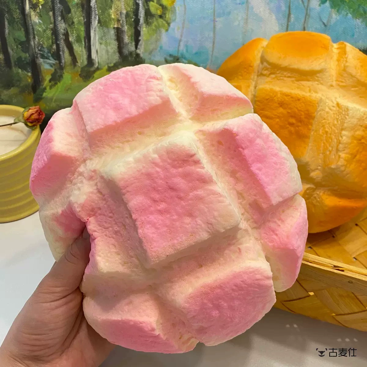 Большой слайм, реалистичная игрушка, анти-стресс, тост