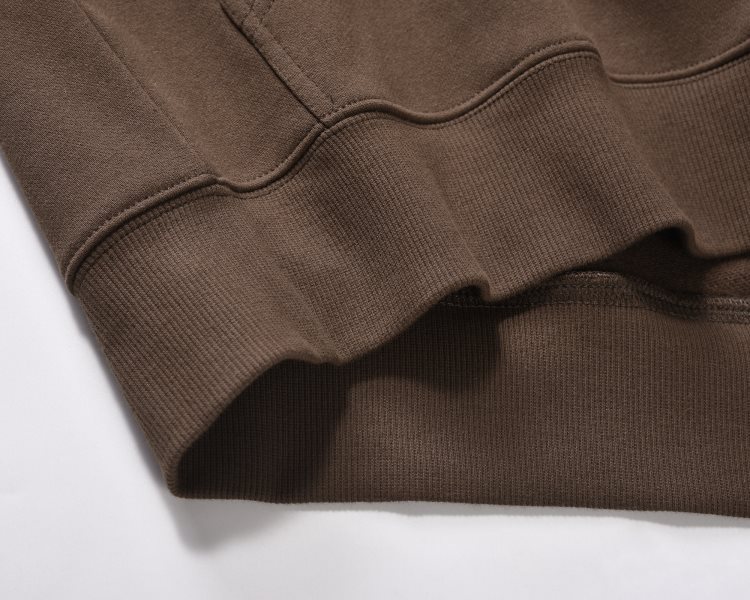 Men's Clothing high street autumn and winter solid color basic 350g terry zipper sweater hoodies_voghion.com