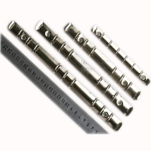 Porous Metal Binding Clip 6-Hole Binder Gold A5 Six-Hole Clip Notebook Hardware Clip Loose-Leaf Ring