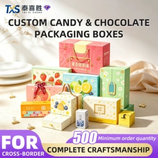 Custom Candy Chocolate Box Handmade Toffee Gift Packaging