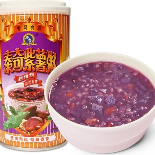 泰奇八宝粥原味优惠装370g*12罐 大罐装红豆香沙紫薯粥速食粥整箱|undefined