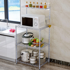 索爾諾廚房置物架落地鍋架微波爐架收納架客廳層架臥室儲物架架子