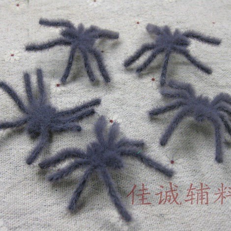 5cm spider plush gray