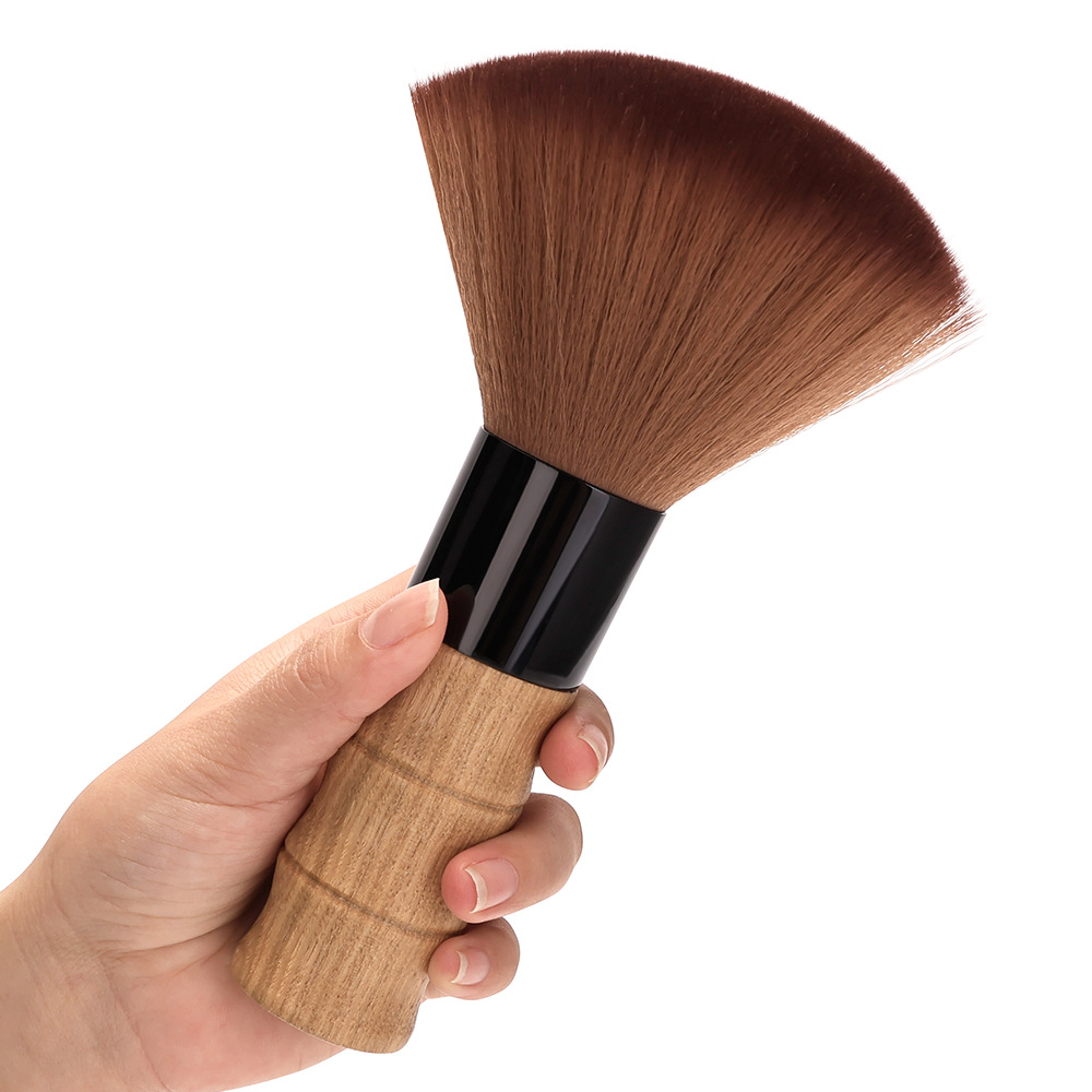 Peluquería Escaneo de cabello roto de madera maciza Escaneo de fibra de peluquería Cepillo suave Escaneo de limpieza de cabello Cepillo de cabello roto Herramientas de corte de cabello en el hogar