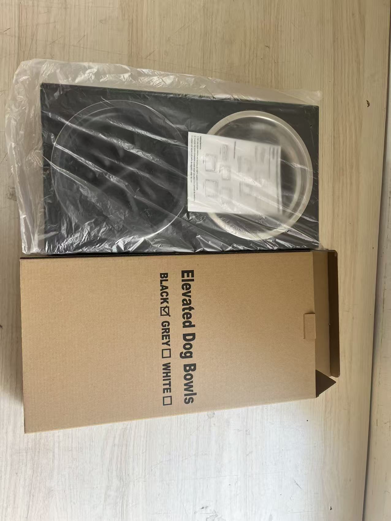 Caja de papel (tazón de acero inoxidable tazón de comida lenta