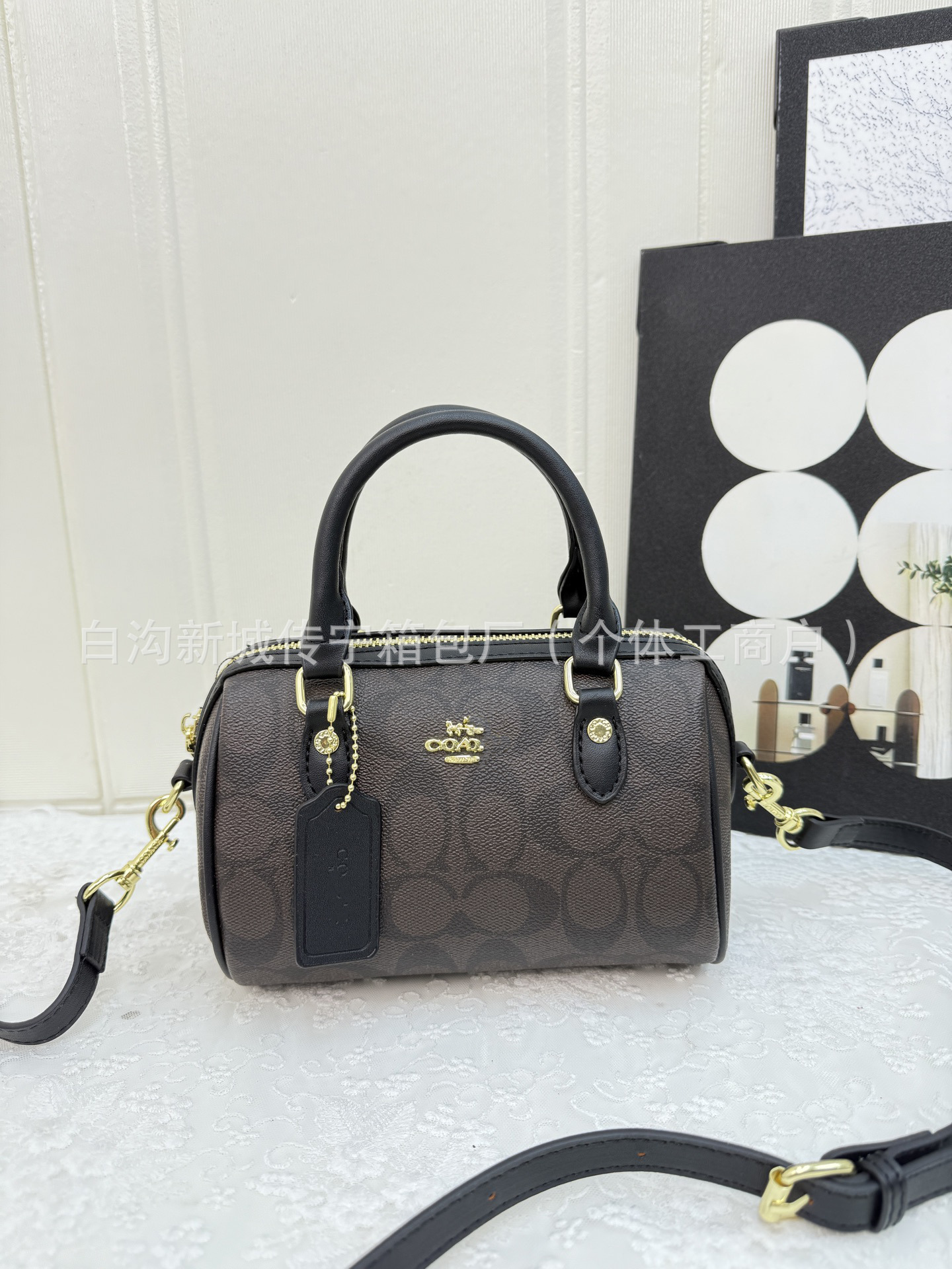 Koujia New Pillow Bag Monogram Mini Fashion Crossbody Single Shoulder Women's Handbag Boston Large Capacity Bag - Thumbnail 7