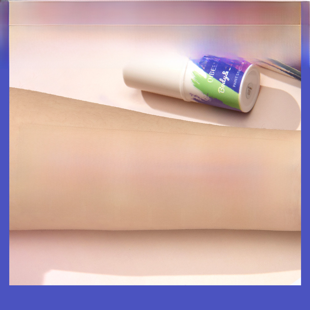 QIBEST body face painting stick natural three-dimensional decoration outline brightening skin color face washable painting pen