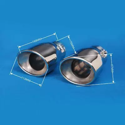 Exhaust pipe – Wholesale - 01-20013-oval-plus-three-clips