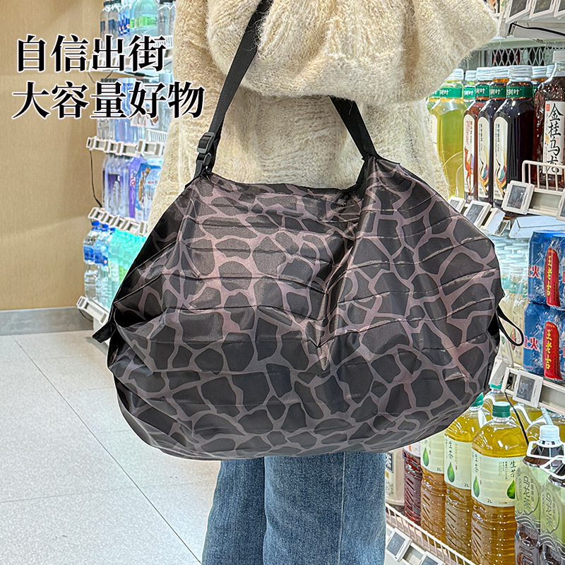新型オックスフォード布手提げ折り畳み旅行カバン携帯環境保護荷物収納袋厚い布芸折り畳み防水袋|undefined