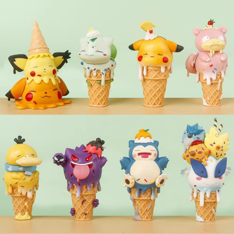 [in Stock for Full Payment] Pokémon Figures: Psyduck, Squirtle, Snorlax, Pikachu