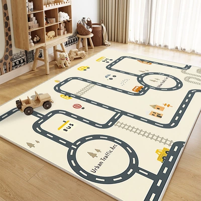 Avtomobil döşəmə paspasları – Large-Area Non-Slip Mats for Bedrooms - track-08-80120cm-crystal-velvet
