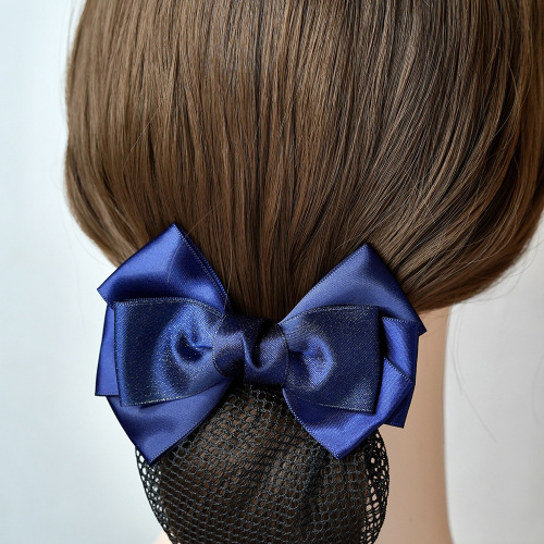 Professional Hairpin Nurse Hairnet Hotel Work Hairpin Net Pocket Bank Work Hairpin Stewardess Bow Tiara for Women