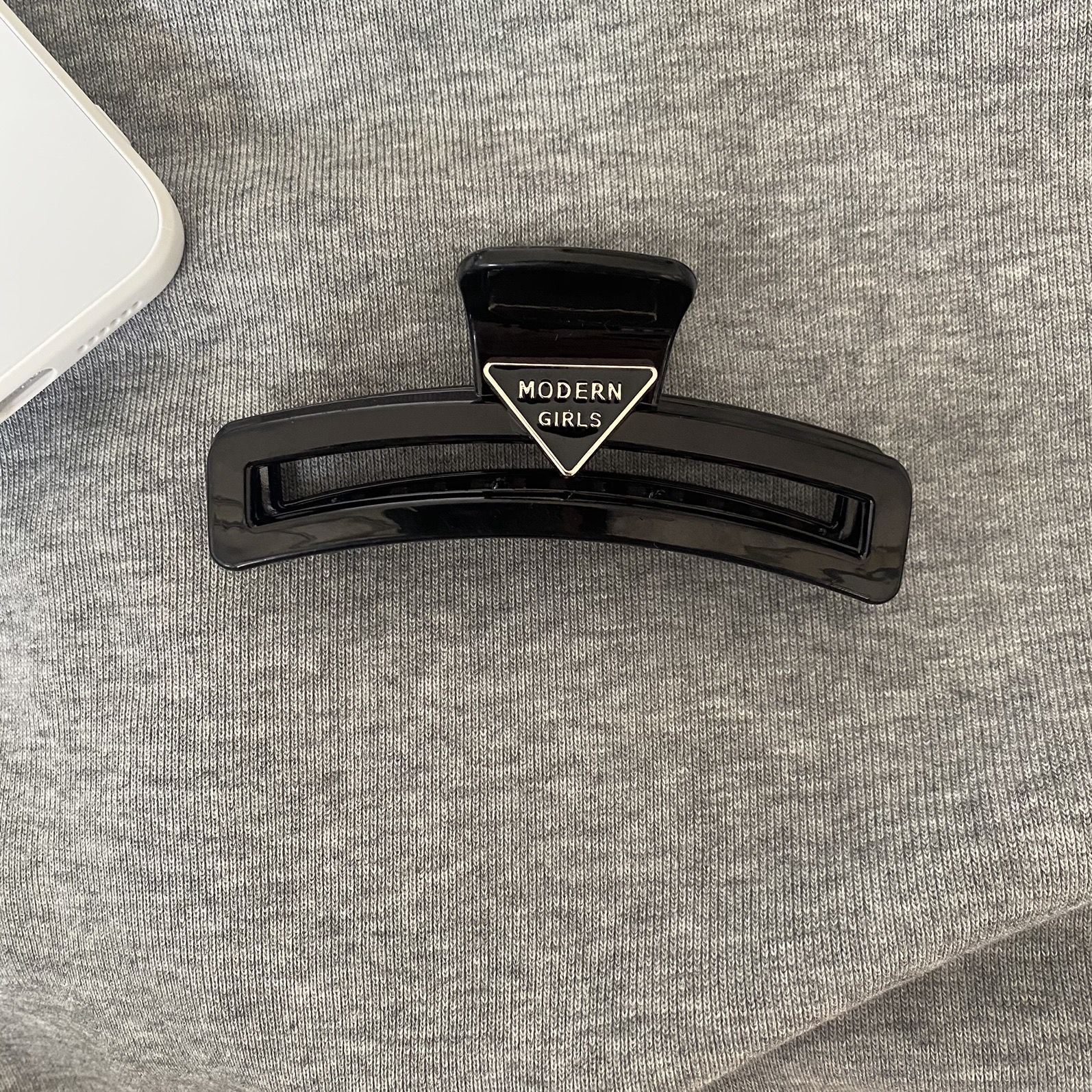 Pinza para el cabello en la parte posterior de la cabeza negra Clip de tiburón grande para mujer 2025 nuevo clip de agarre de sensación de alta calidad para el cabello, accesorio para el cabello, clip para la cabeza