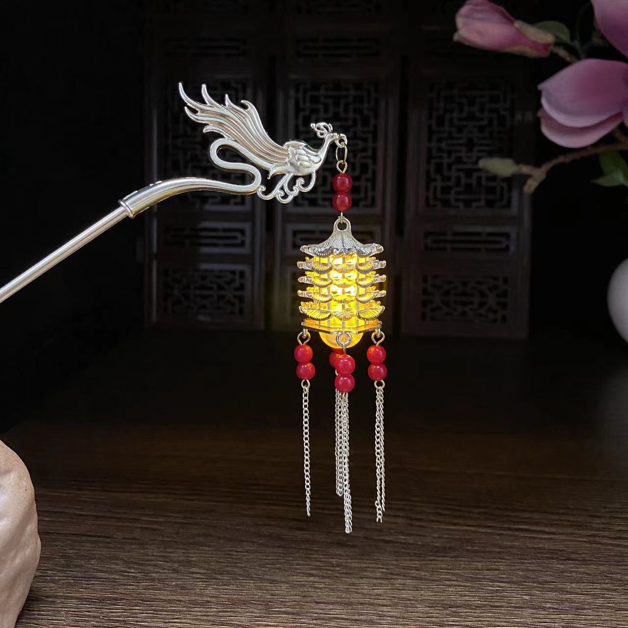 야광 머리핀 9307