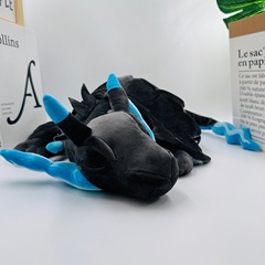 新しい 50 センチメートル大型睡眠百万火を吐くドラゴンブルー枕ソファ枕ぬいぐるみ人形