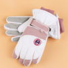 Demi-season ski non-slip fleece waterproof keep warm gloves suitable for men and women