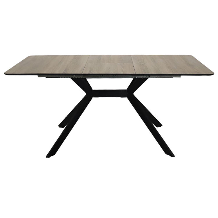 Mesa de comedor multicapa de madera sólida de comercio exterior plegable ligera y lujosa mesa de comedor de alta calidad MDF mesa rectangular larga