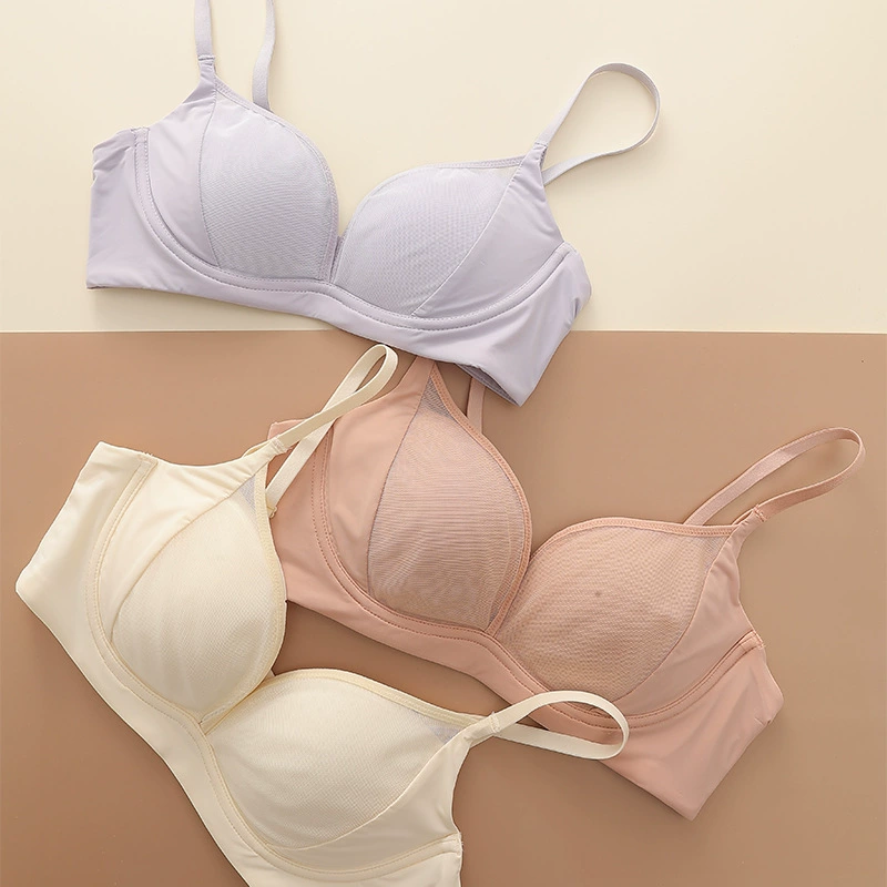 Французская сетка сшивание нижнего белья Большая грудь маленькая грудь