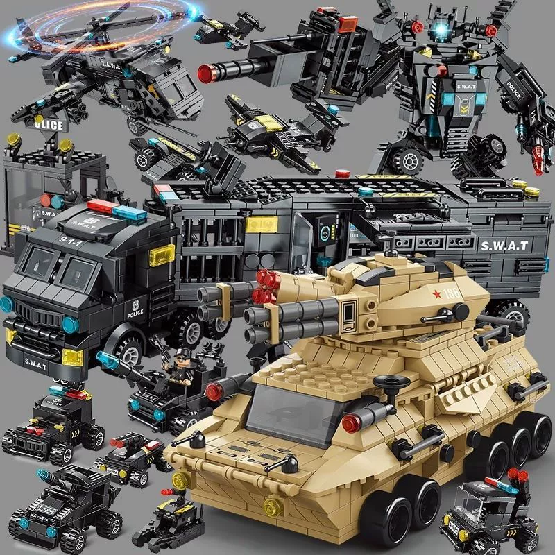 Конструктор Lego, игрушка для мальчиков, дорожно-патрульная тематика, 8–12 лет, подарок на день рождения
