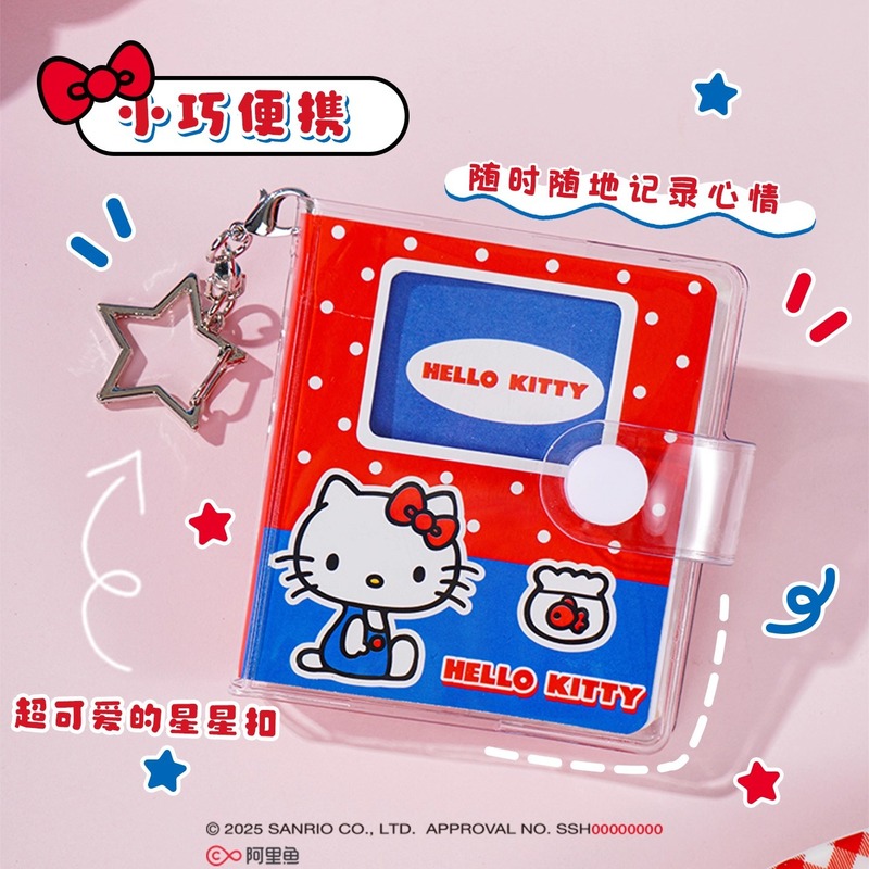 本物のサンリオミニノートハローキティハンドブック子供用透明漫画ペンダント学生ポータブルミニノート|undefined