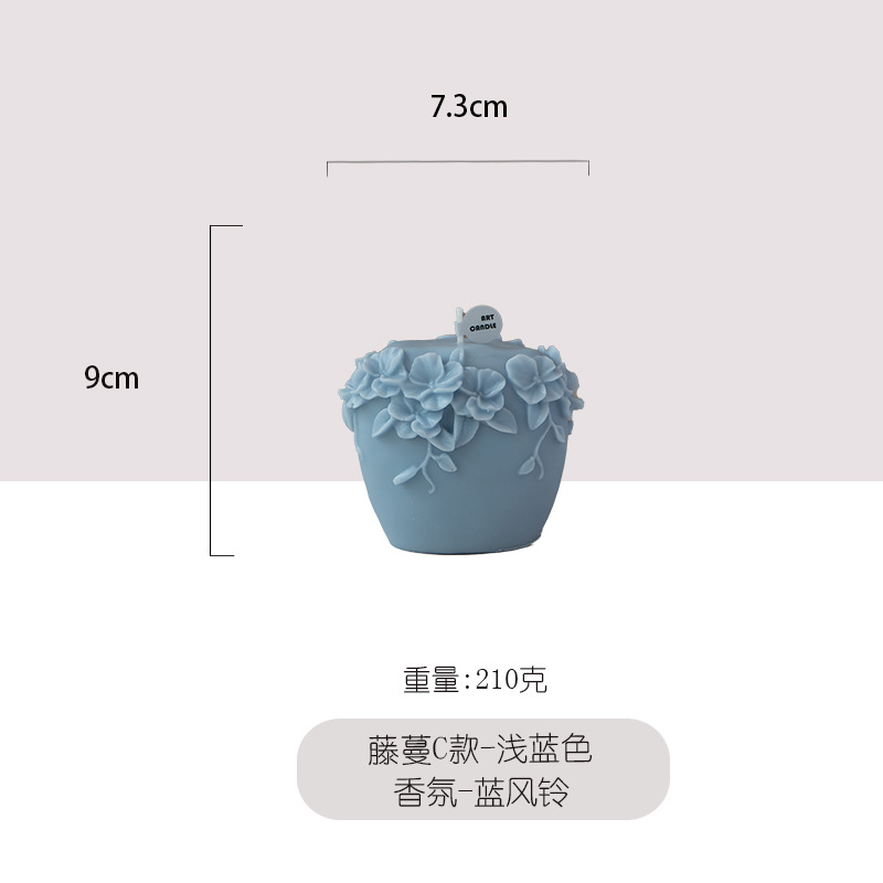 Velas aromáticas con forma de vid, adornos decorativos, recuerdos, venta al por mayor, productos artesanales de alta gama populares