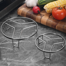 不锈钢蒸架家用厨房蒸馒头蒸菜架隔热架三脚锅架子台面锅架置物架