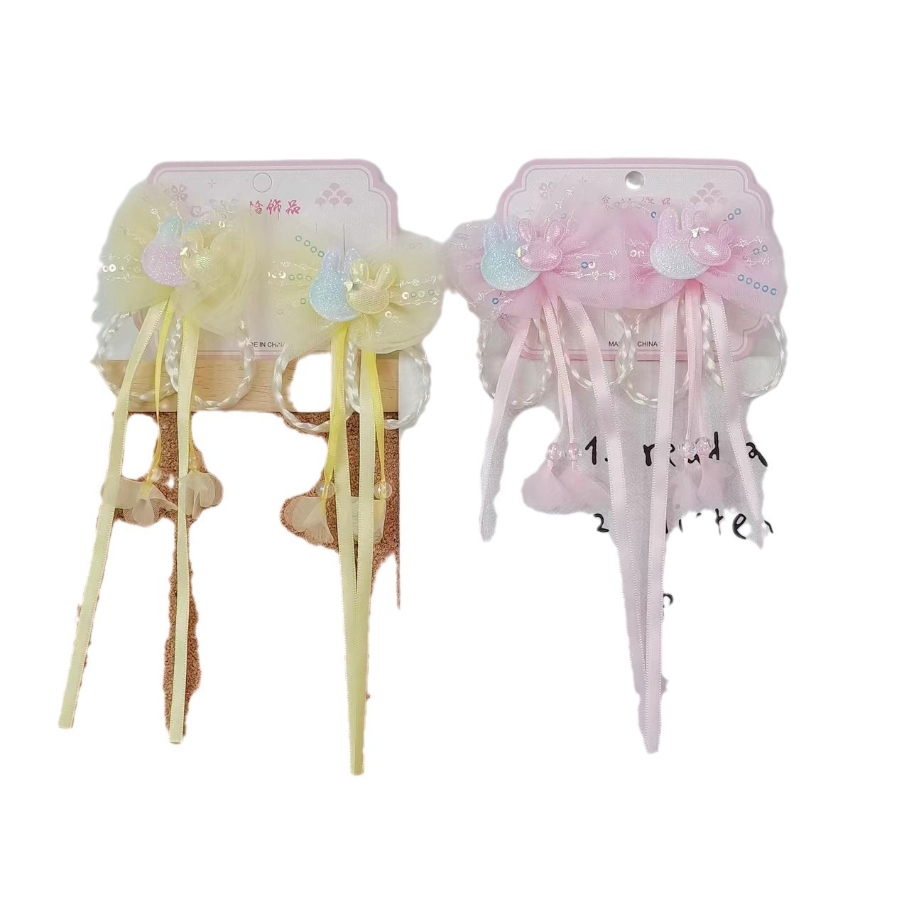 Nuevos niños Hanfu clip para el cabello estilo chino para el cabello de la niña clip de estilo antiguo princesa arco flotante clip para el cabello