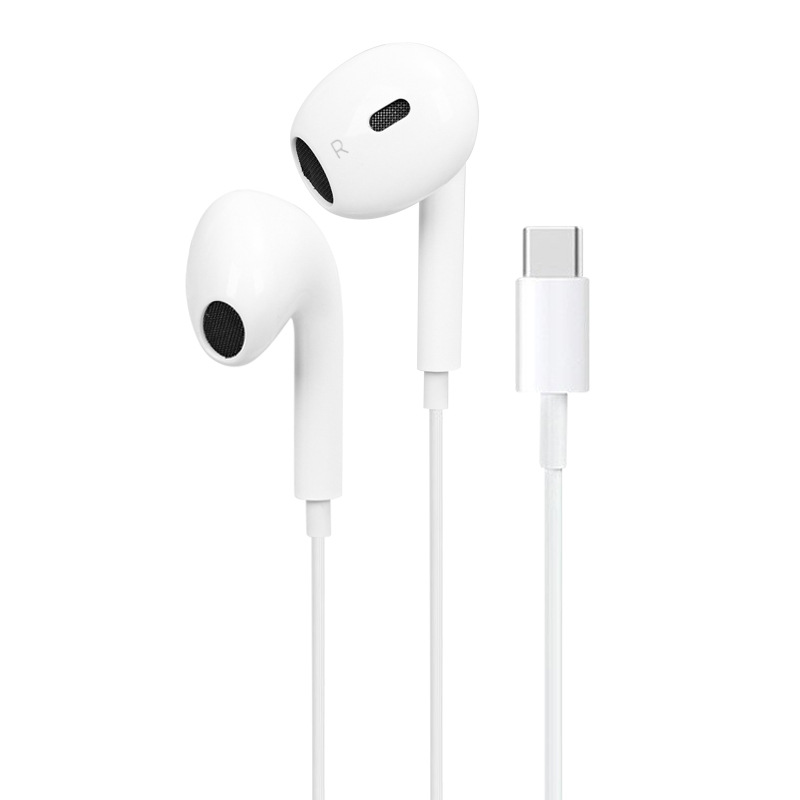 Auriculares con cable de cuarta generación para juegos de tableta de teléfono móvil con control de cable en la oreja Apple-Huawa-type-c-Honor