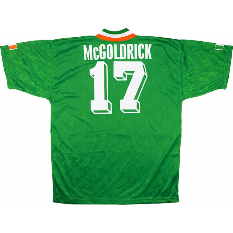 Republic of Ireland Retro 1994/95 Home McGoldrick #17 Jersey Green