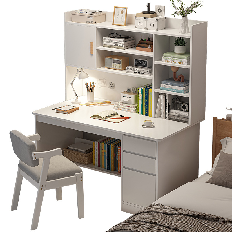 Escritorio para el hogar, estante moderno y simple, estante integral para estudiantes, dormitorio, escritura y escritura, escritorio de computadora de oficina.