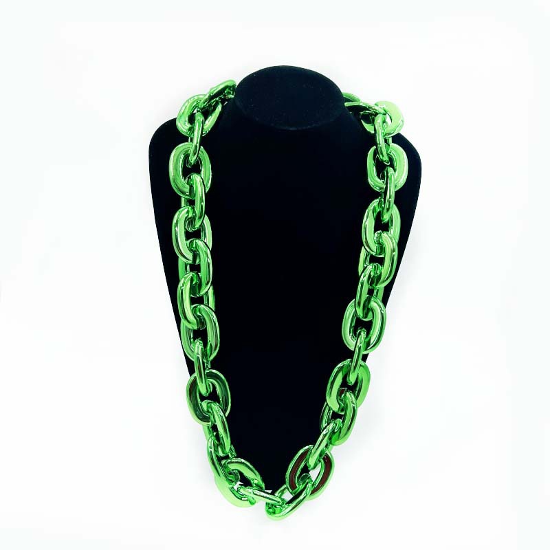 Amazon europeo y americano nuevo en forma de U hip hop CCB exagerado collar de oro grande rendimiento personalizado fiesta Festival accesorios de rendimiento