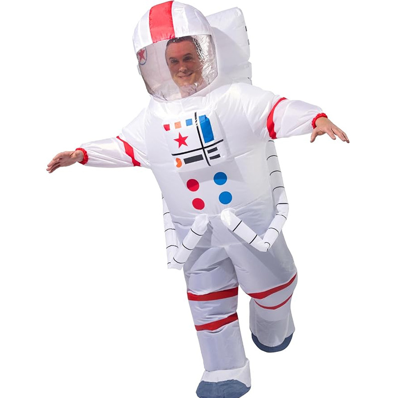 Venta caliente Traje inflable transfronterizo Dinosaurio de Halloween Alien Tyrannosaurus Rex Dress Up Ropa de actuación divertida Decoración de fiesta