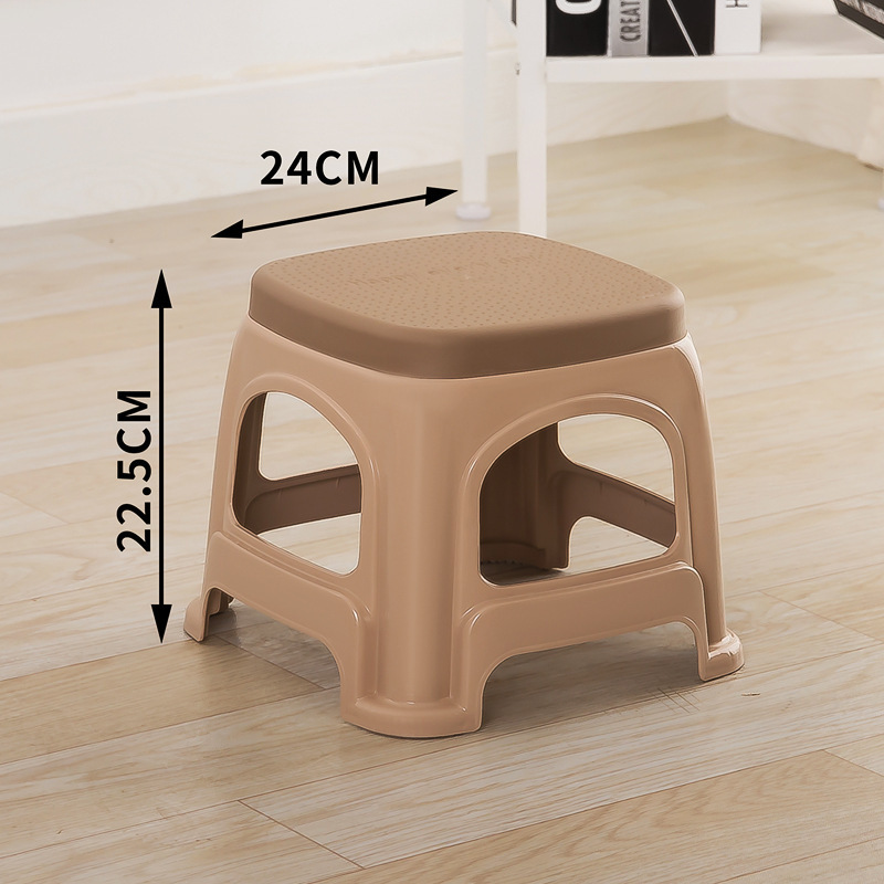 Taburetes de plástico sala de estar doméstica gruesa taburetes de mesa de comedor para adultos taburetes económicos sillas de goma fabricantes taburetes altos idea simple