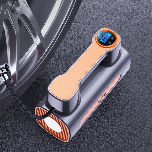 Car tire inflator, small car portable electric car tire inflator 12V, air pump tire inflator