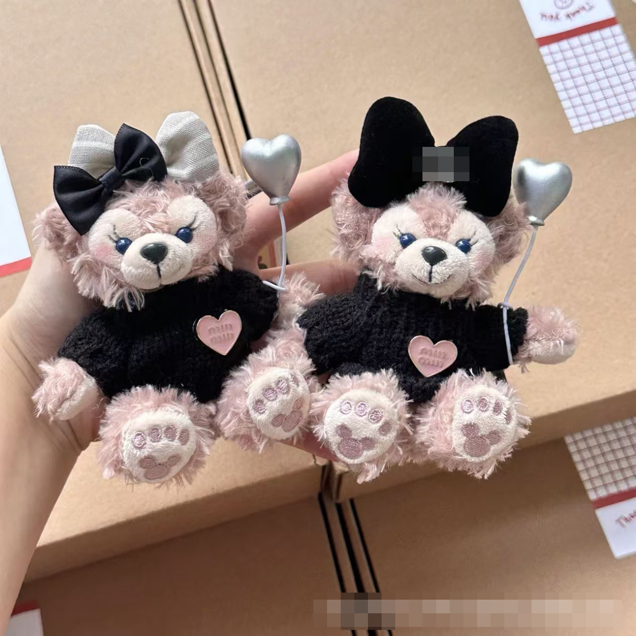 Nuevo producto lindo pequeño Xiangfeng niña colgante bolso llavero muñeco de felpa muñeca muñeca coche espejo retrovisor colgante regalo