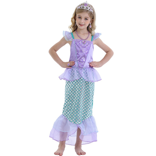 Halloween Costume Children's Mermaid Costume Princess Dress Girls' Dress Children's Skirt Mermaid