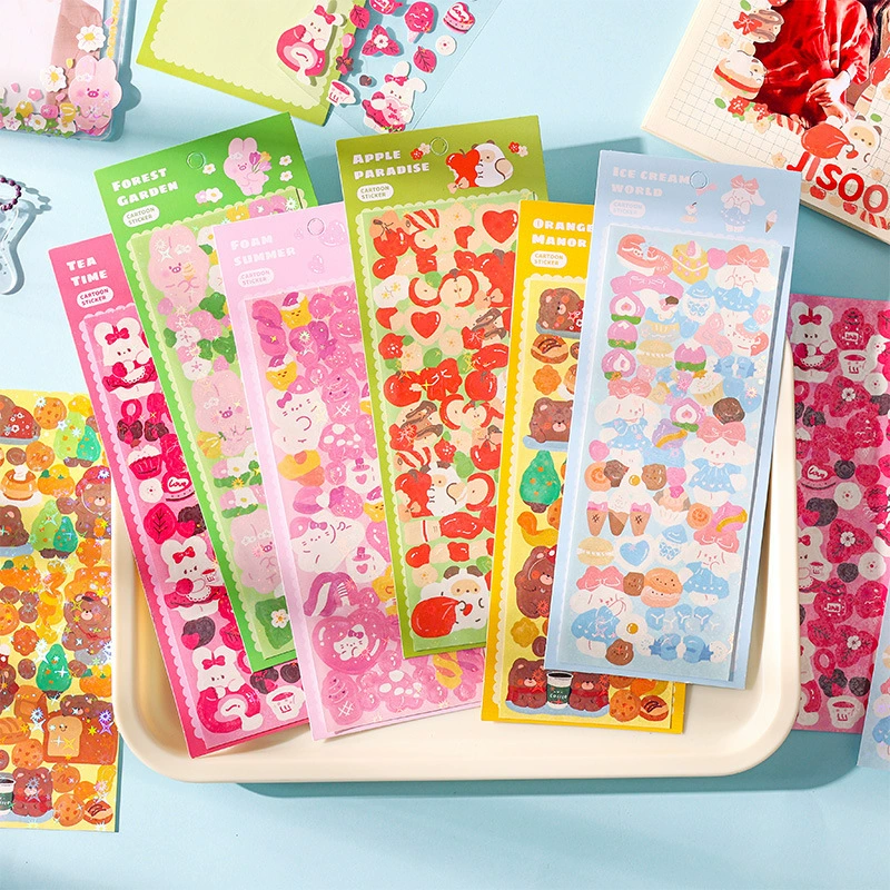 Cartoon sticker, children's stickers, scheduler