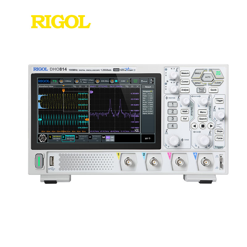 RIGOL普源DHO802/O812/O804小型ハイビジョンタッチパネル2/4チャンネル卓上デジタルオシロスコープ|undefined