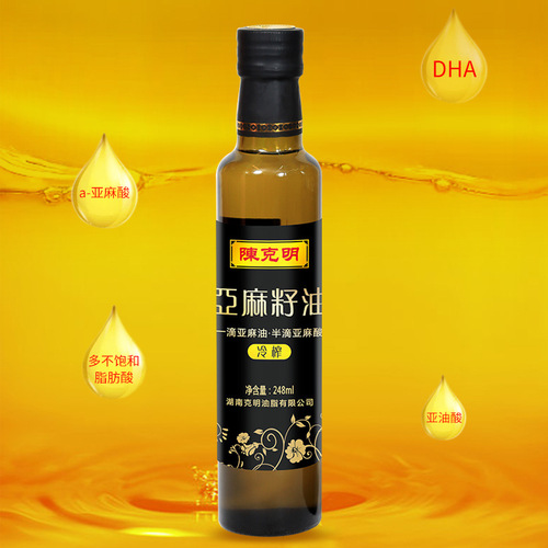 A Small Bottle Imported Flaxseed Oil Gift Box from Chen Keming, a First-Class Cold Pressed Flaxseed Oil Manufacturer